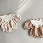 【66-90cm】ロンパース ベビー レトロ プリンセス 暖かい - 画像 (4)