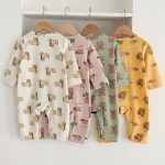 【66-100cm】カバーオール ベビー 可愛い プリント - 画像 (4)