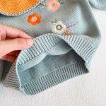 【66-100cm】セットアップ ベビー フリル襟 刺繡 - 画像 (8)