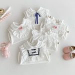 【66-100cm】ロンパース ベビー レース襟 おしゃれ - 画像 (4)