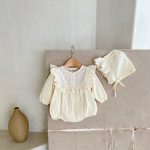 【66-100cm】ロンパース ベビー プリンセス フリル - 画像 (3)