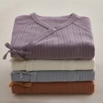 【52-80cm】ロンパース ベビー 無地 ジャカード - 画像 (4)