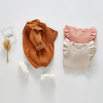 【66-100cm】ロンパース ベビー 暖かい フリル - 画像 (4)
