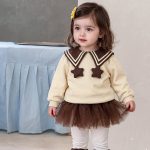【73-100cm】プルオーバーorスカートパンツ 女の子 丸襟 星柄 チュール - 画像 (5)