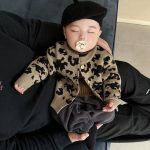 【66-110cm】ロンパースorカーディガン ベビー ヒョウ柄 暖かい - 画像 (8)