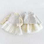 【80-130cm】セーターorワンピース 女の子 暖かい リボン - 画像 (10)