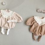 【66-90cm】ロンパース ベビー レトロ プリンセス 暖かい - 画像 (5)