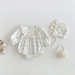 【66-90cm】ロンパース ベビー スウィート 小花柄 - 画像 (2)