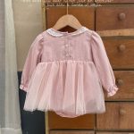 【73-90cm】ロンパース ベビー  レース チュール - 画像 (3)