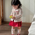 【73-100cm】カーディガンorスカート 女の子 カラフル ボーダー ドット - 画像 (7)