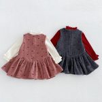 【80-130cm】トップスorワンピース 女の子 蝶結び 裏起毛 ハイネック - 画像 (7)