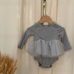 【73-90cm】ロンパース ベビー ドット チュール - 画像 (4)
