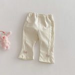 【80-120cm】デニムパンツ 女の子 リボン付き 無地 - 画像 (15)