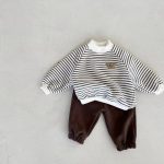 【73-100cm】トップスorパンツ ベビー クマ柄 ボーダー 無地 - 画像 (5)