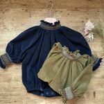 【66-90cm】長袖ロンパース ベビー フリル 無地 - 画像 (10)