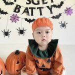 【66-90cm】ロンパース ベビー ハロウィン かぼちゃ フリル襟 - 画像 (10)