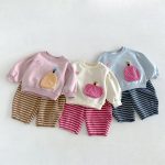 【80-130cm】トレーナーorパンツ 女の子 ワッペン スウェット - 画像 (3)