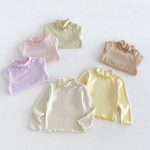 【80-130cm】トップス 女の子 ハイネック 無地 - 画像 (9)