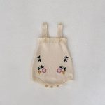 【66-100cm】カーディガンorサロペット ベビー フラワー ニット - 画像 (10)