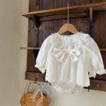 【73-90cm】ロンパース ベビー レース プリンセス - 画像 (3)