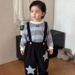 【73-110cm】トレーナーorサロペット 男の子 星柄 ボーダー - 画像 (3)