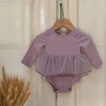 【73-90cm】ロンパース ベビー ドット チュール - 画像 (3)