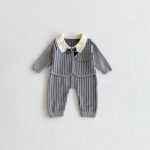 【66-90cm】カバーオール ベビー 紳士風 ニット - 画像 (7)