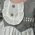 【66-90cm】ロンパース ベビー チェック スウィート - 画像 (10)