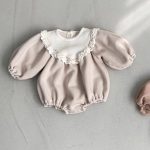 【66-90cm】ロンパース ベビー レトロ プリンセス 暖かい - 画像 (7)
