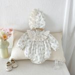 【66-90cm】ロンパース ベビー スウィート 小花柄 - 画像 (5)