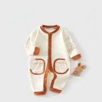 【59-90cm】カバーオール ベビー 北欧風 レトロ綿 - 画像 (4)