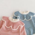 【66-90cm】ロンパース ベビー フリル ニット 可愛い - 画像 (10)