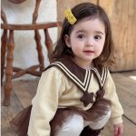 【73-100cm】プルオーバーorスカートパンツ 女の子 丸襟 星柄 チュール - 画像 (8)