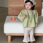 【73-100cm】ブラウスorパンツ 女の子 レース 小花柄 リブベル - 画像 (8)