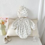 【66-90cm】ロンパース ベビー スウィート 小花柄 - 画像 (6)