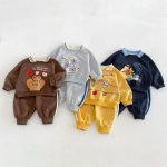 【80-130cm】セットアップ 男の子 カートゥーン 襟付き - 画像 (3)