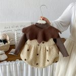 【66-90cm】トップスorロンパース ベビー フラワー 刺繍 - 画像 (5)