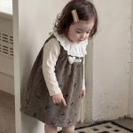 【73-100cm】トップスorスカート 女の子 ハート ジャンパー フリル襟 - 画像 (8)