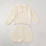 【73-110cm】カーディガンorパンツ ベビー 蝶結び ニット - 画像 (14)