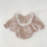 【66-90cm】ロンパース ベビー フリル襟 長袖 ワンピース風 - 画像 (7)