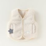 【80-110cm】ベスト キッズ 暖かい もこもこ - 画像 (4)