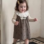 【73-100cm】トップスorスカート 女の子 ハート ジャンパー フリル襟 - 画像 (9)
