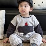 【66-90cm】カバーオール ベビー ぞう かわいい - 画像 (5)
