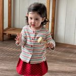 【73-100cm】カーディガンorスカート 女の子 カラフル ボーダー ドット - 画像 (9)