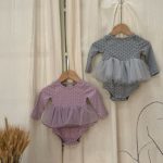 【73-90cm】ロンパース ベビー ドット チュール - 画像 (2)