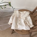 【66-90cm】サロペットロンパース&シャツセット ベビー ファッション - 画像 (10)