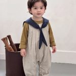 【73-100cm】サロペット＆トップス ベビー ケープ カジュアル - 画像 (4)