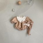 【66-90cm】ロンパース ベビー レトロ プリンセス 暖かい - 画像 (6)