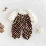【66-90cm】セットアップ ベビー チェック パフスリープ - 画像 (3)