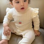 【66-90cm】オールインワン ベビー ハートロゴ フリル - 画像 (3)